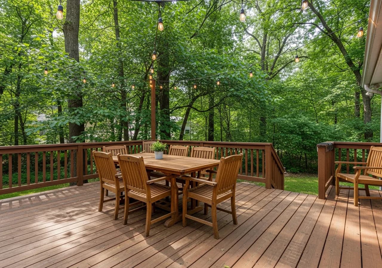 Rustic Cabin Deck