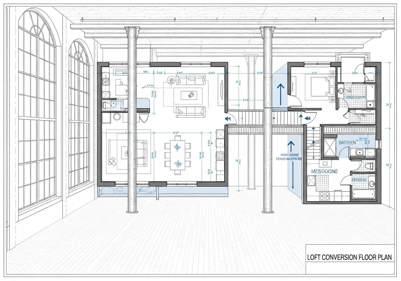 Industrial Loft Plan