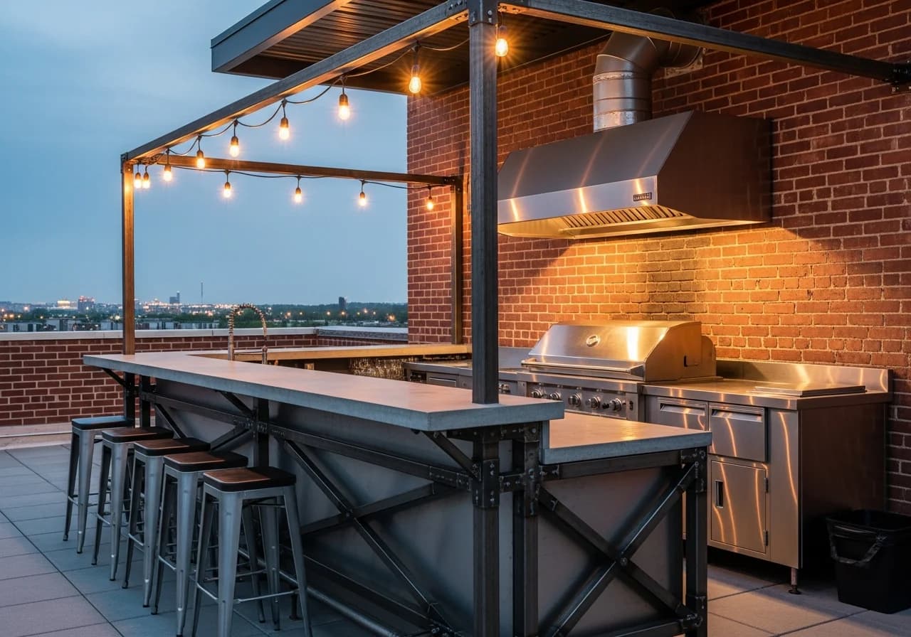 Industrial Outdoor Bar