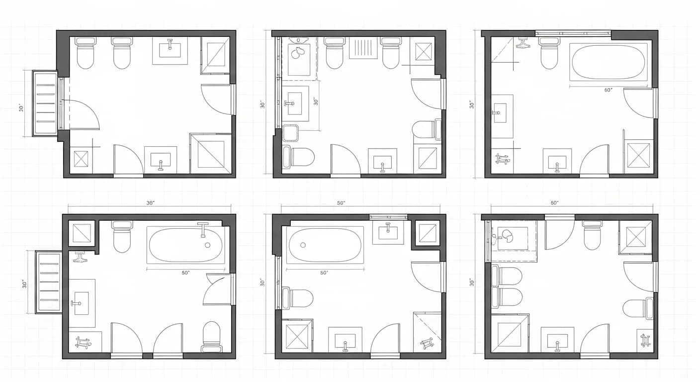 Bathroom Layout Ideas: Floor Plans for Every Size and Shape