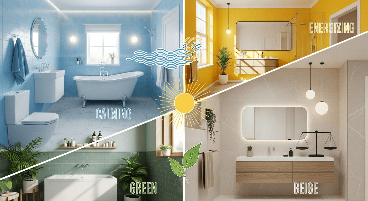 Bathroom Color Psychology: How Color Affects Mood and Space Perception