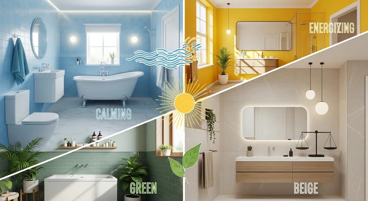 Bathroom Color Psychology: How Color Affects Mood and Space Perception