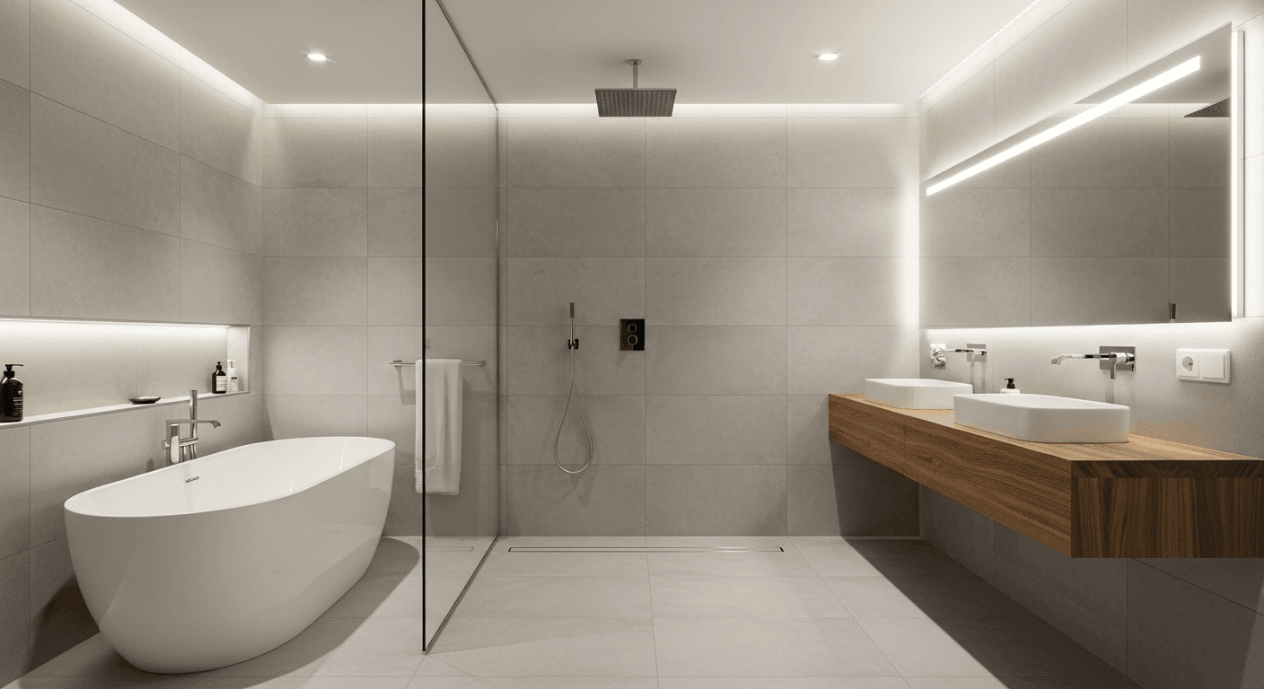 Wet Room Bathroom Design: The European Trend Coming to American Homes