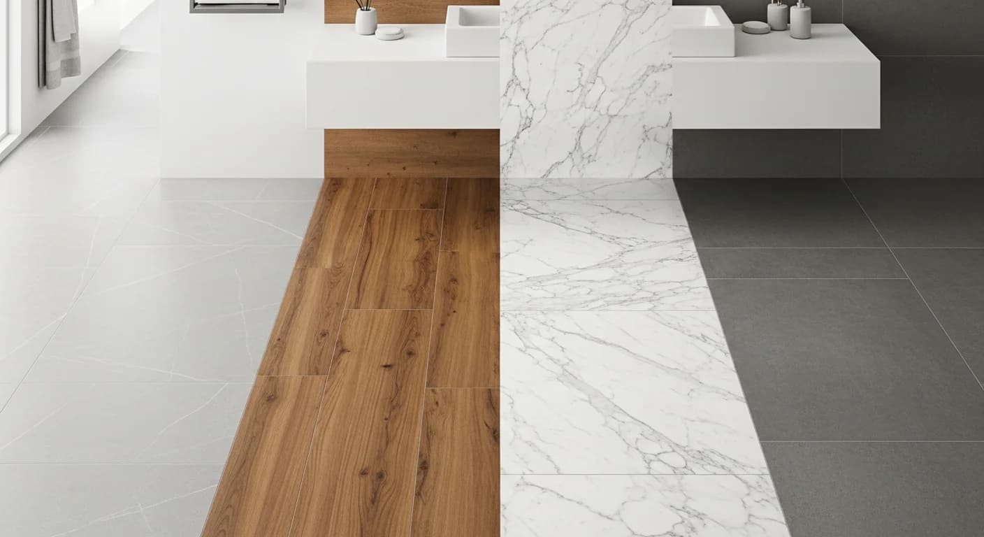 Bathroom Flooring Options: Best Materials for Wet, High-Traffic Spaces