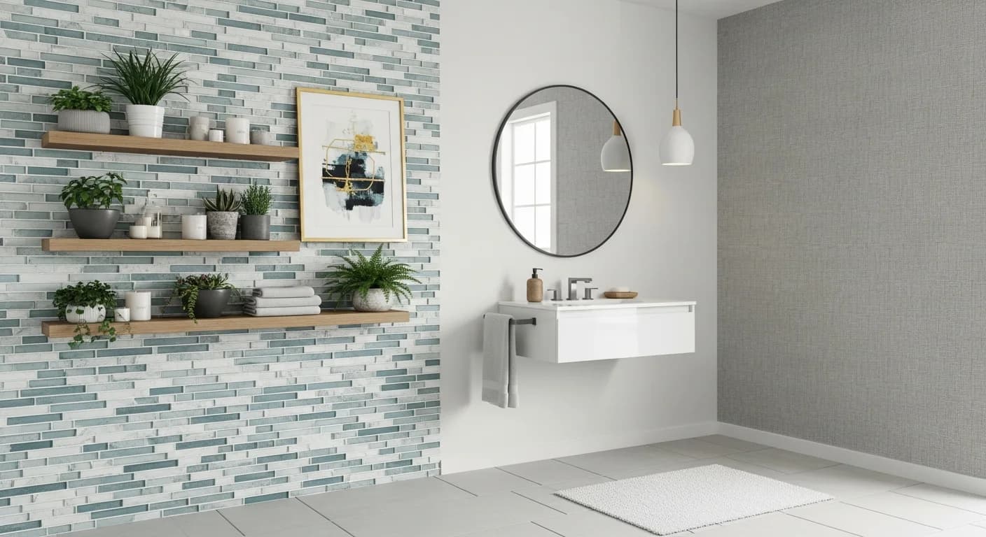 Bathroom Wall Decor and Accent Ideas: Beyond Basic Tile