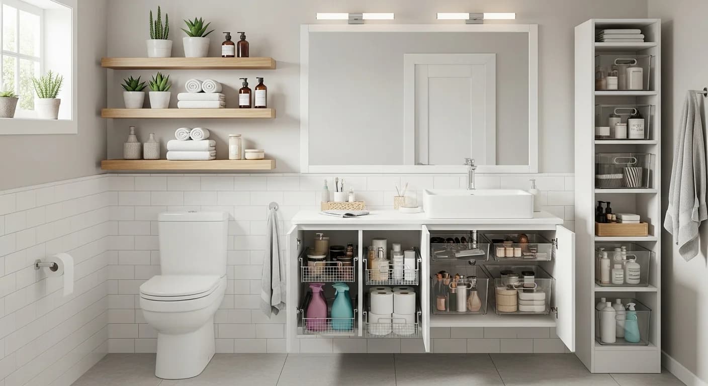 Bathroom Storage Ideas: Organize Every Inch