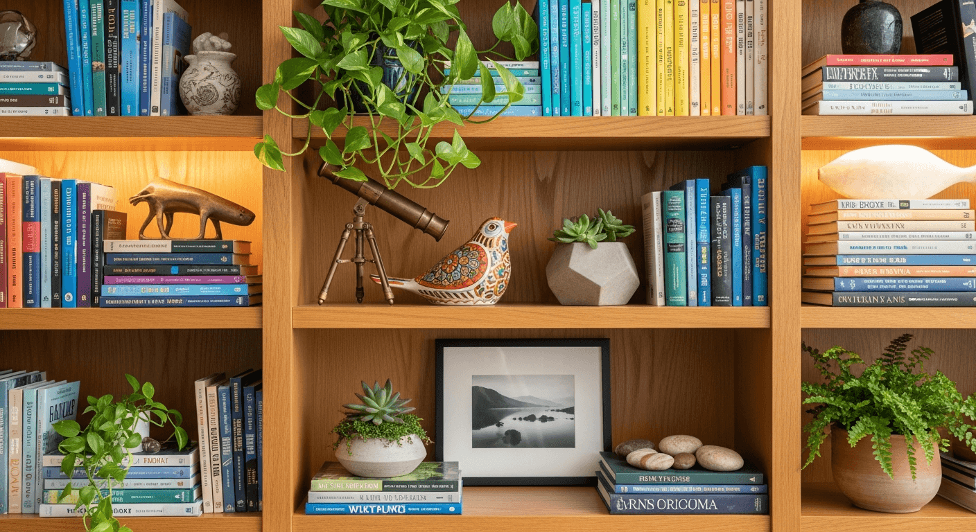 Bookshelf Styling Ideas: Display with Purpose and Beauty