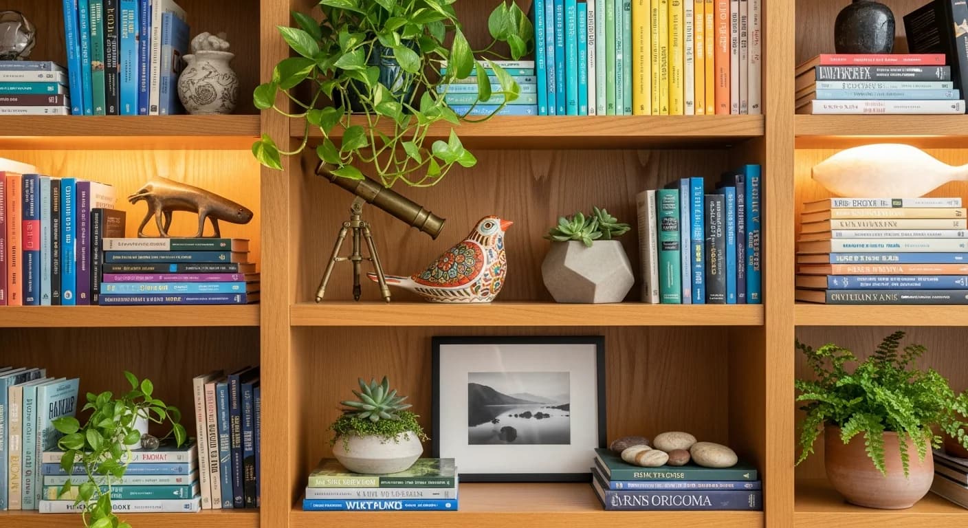 Bookshelf Styling Ideas: Display with Purpose and Beauty