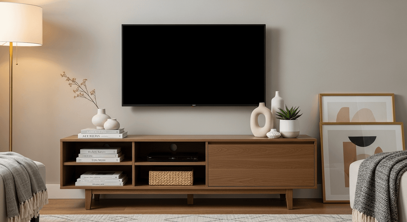 How to Style a TV Stand: 8 Smart Tips for a Clean, Curated Media Center