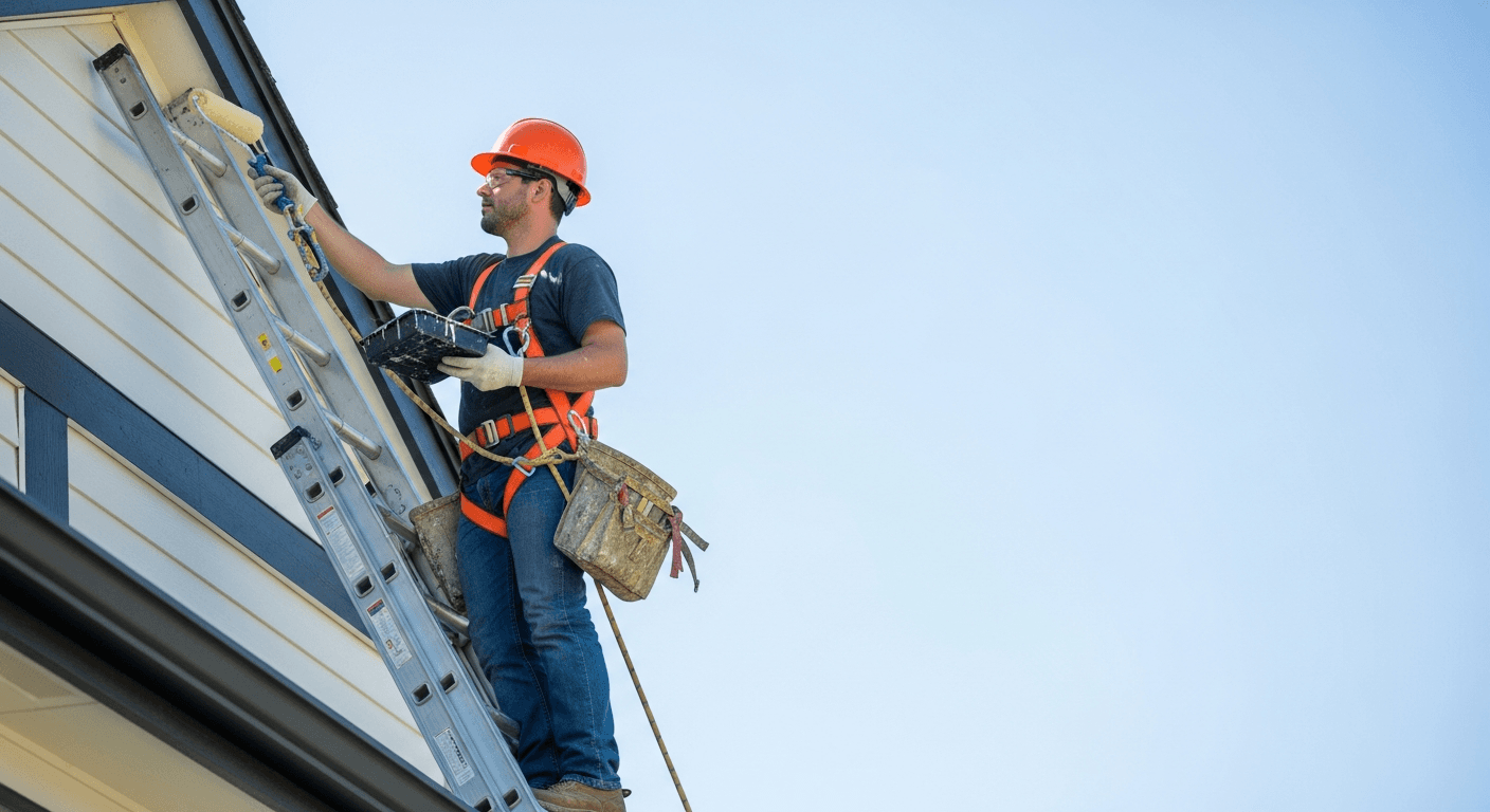 Exterior Painting Safety: Ladder, Lead Paint, and Height Precautions