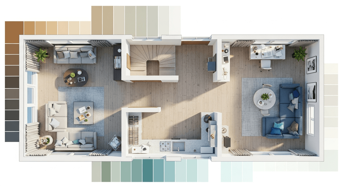 Whole House Color Palette: How to Create Flow Between Rooms