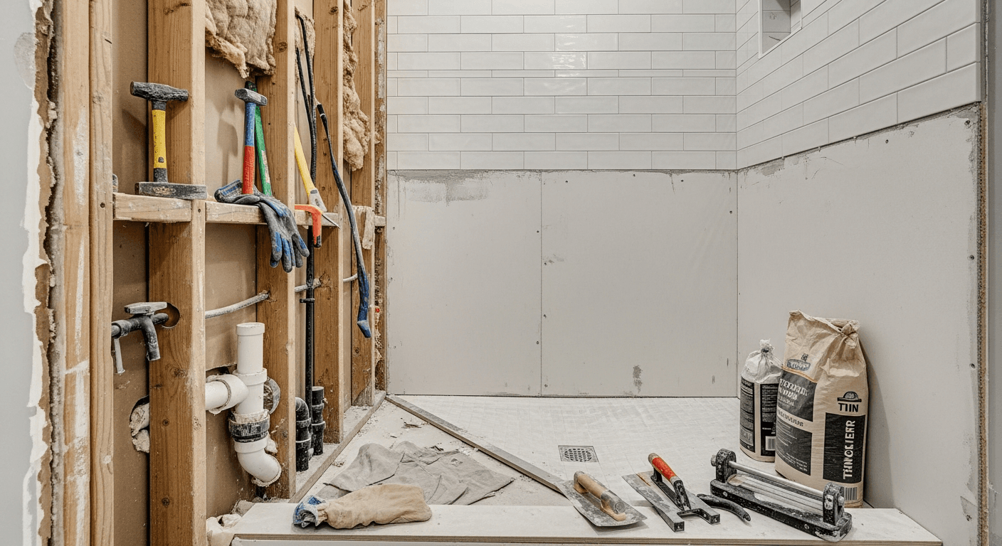 How to Remodel a Shower: Complete Tear-Out to Tile Guide