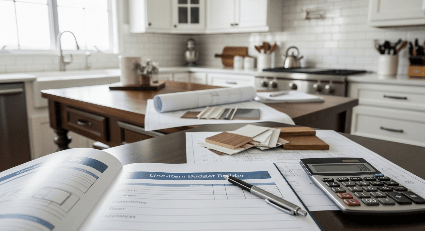 How to Estimate the Cost of a Kitchen Remodel: Line-Item Budget Builder