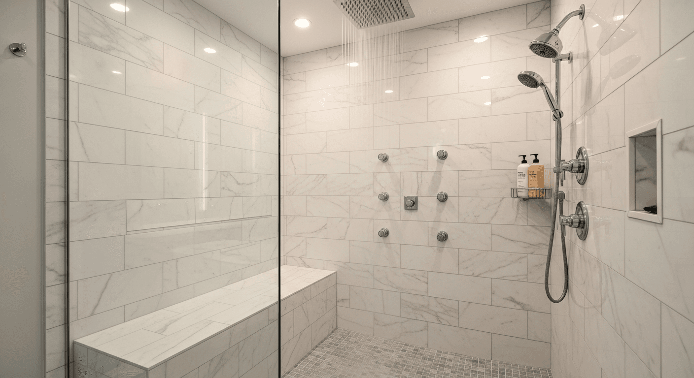 Walk-In Shower Ideas: Open, Airy, and Luxurious