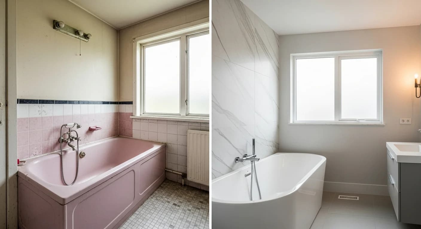 Before & After Bathtub