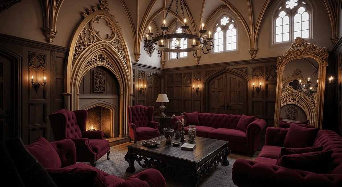 Gothic Architecture Interior Design: Room-by-Room Style Guide | HanoDecor
