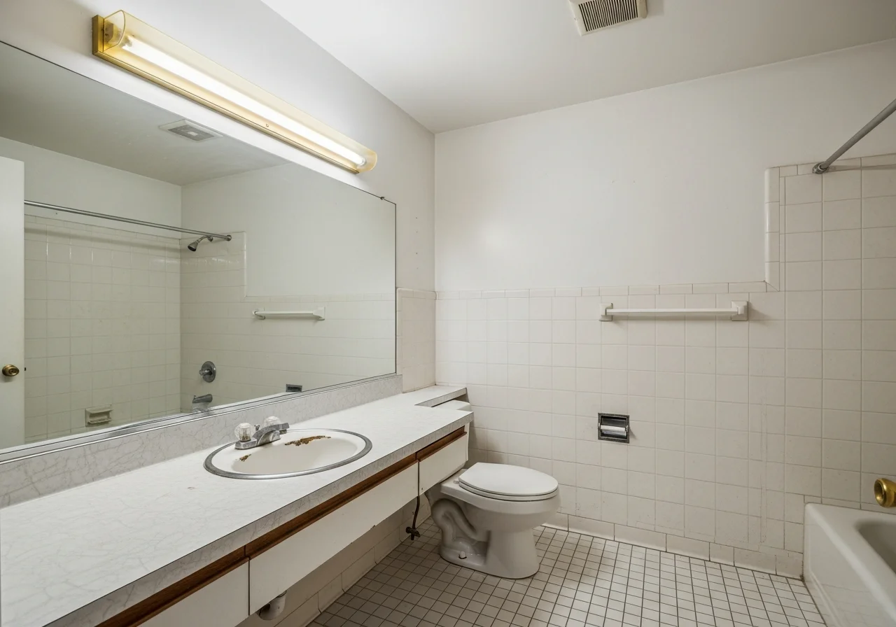 bathroom before Luxury transformation