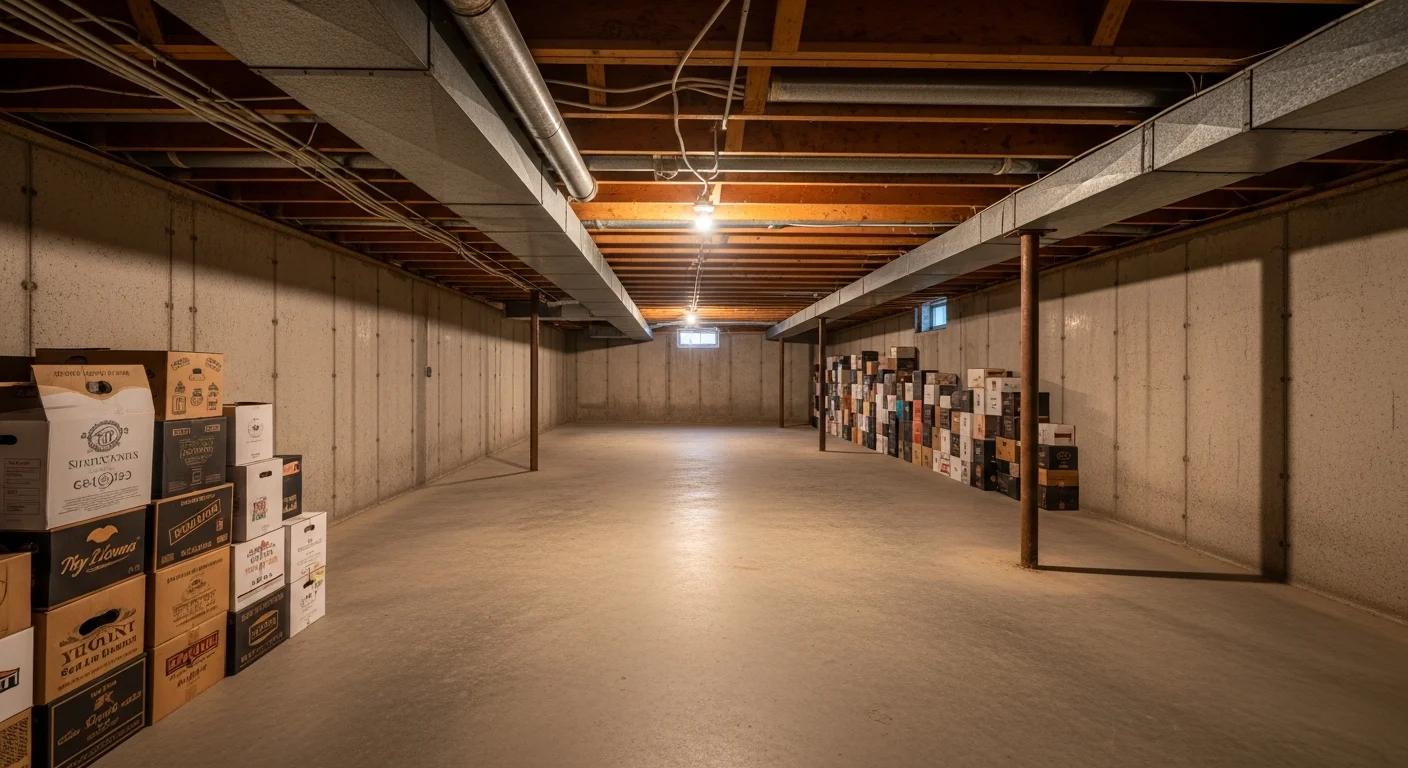 basement before Elegant transformation