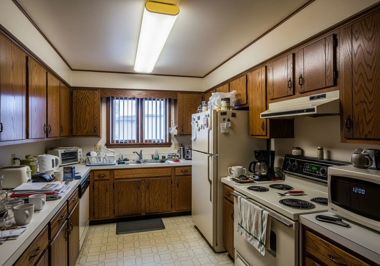 kitchen before Modern transformation