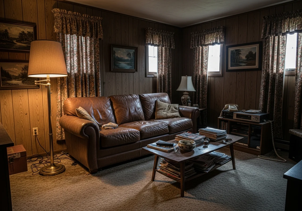 living room before Modern transformation