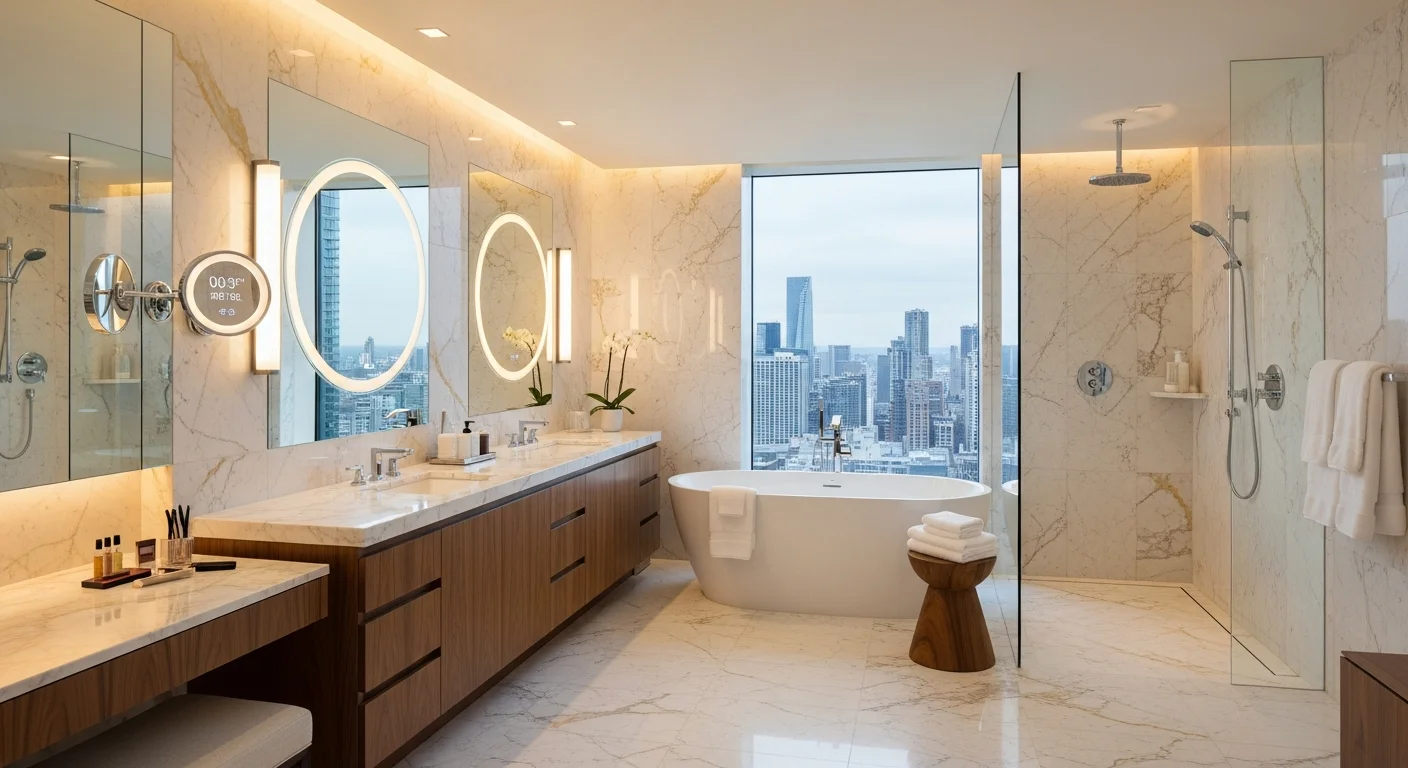 Luxury bathroom design by Ruby T.