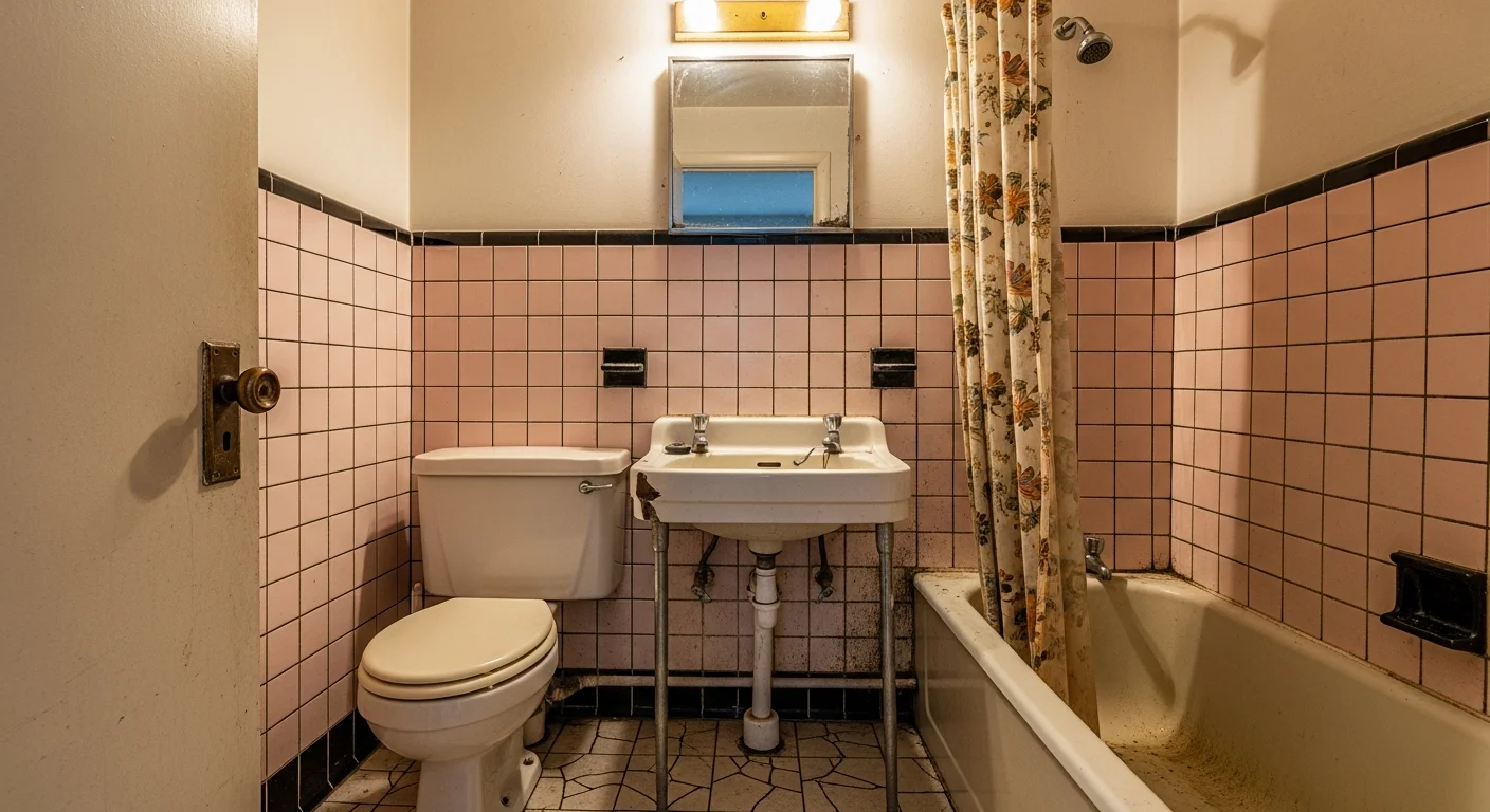 bathroom before Luxury transformation