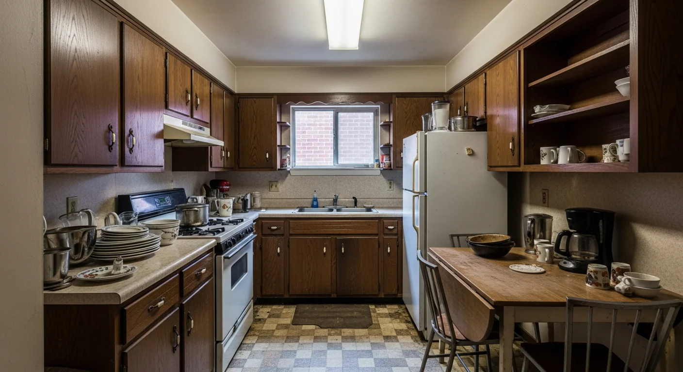 kitchen before Luxury transformation