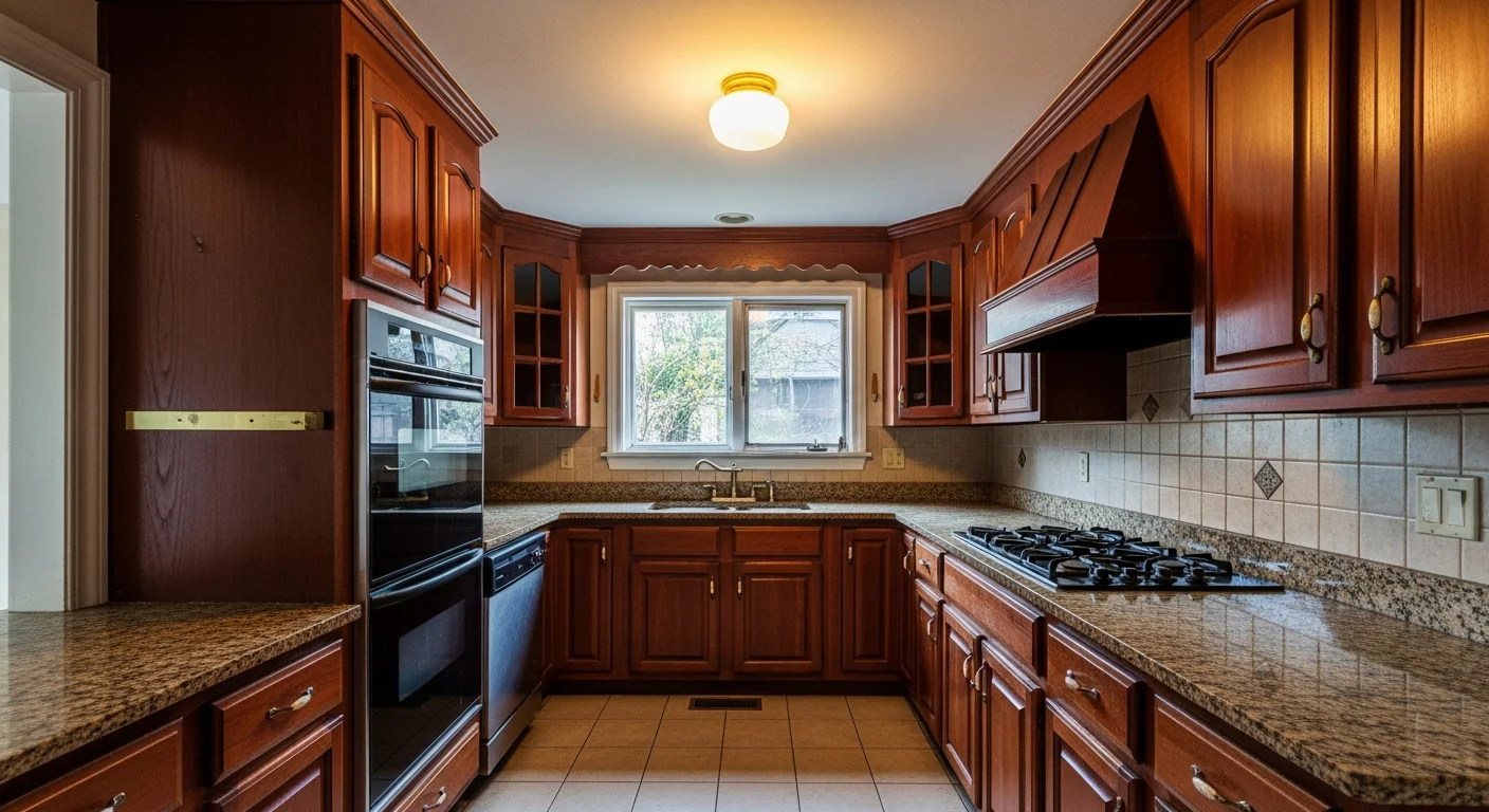kitchen before Luxury transformation