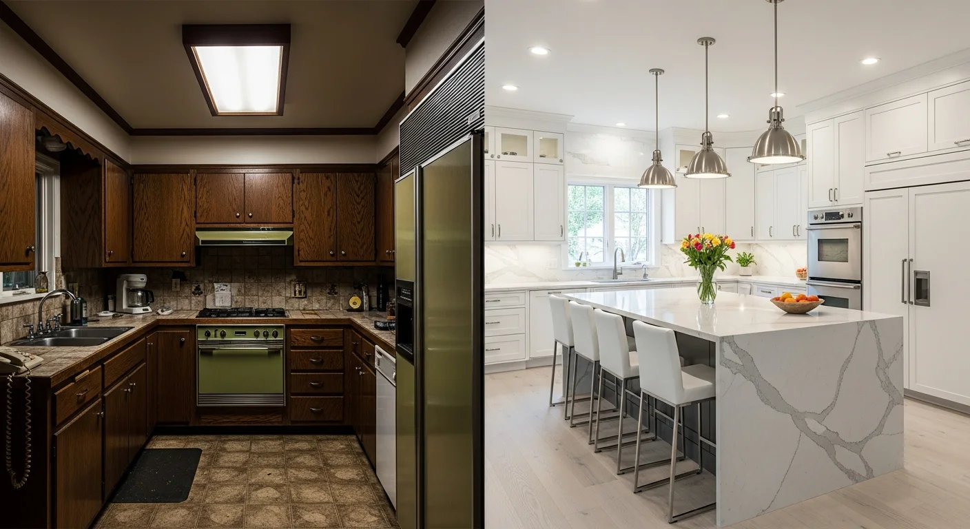 Kitchen Remodel Before & After: 15 Transformations by Budget | HanoDecor