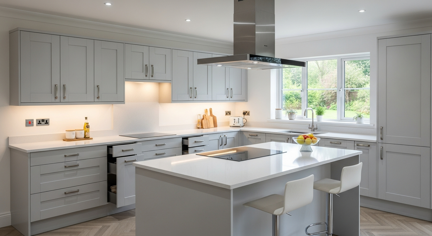 Beautiful new kitchen with fully replaced cabinets