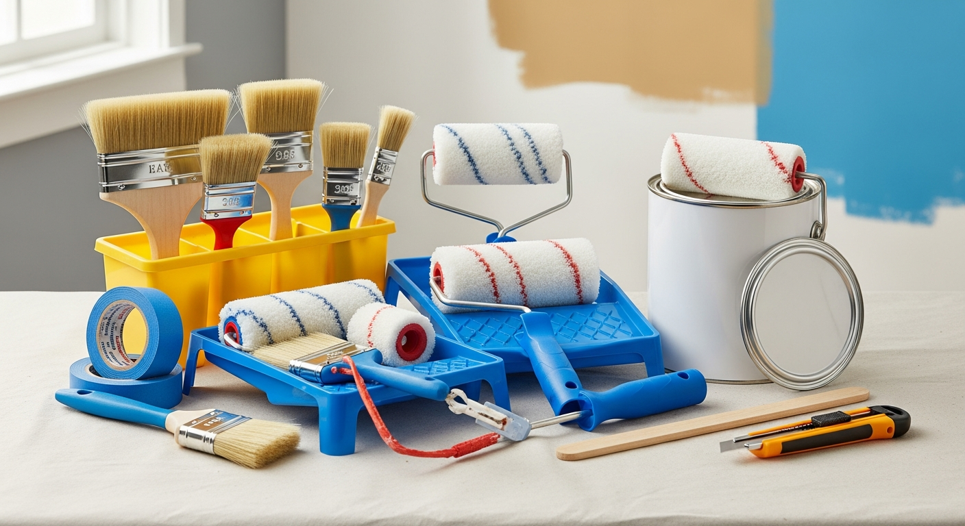 DIY painting supplies and materials