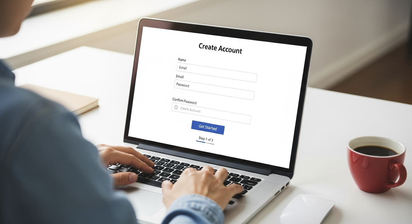 HanoDecor account creation and dashboard overview
