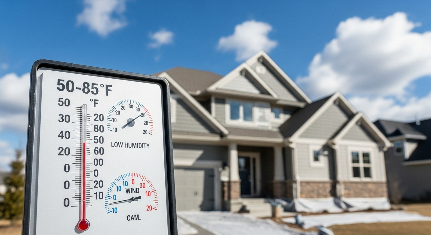 Del Conditis Painting Weather: Temps & Humidity Guide | HanoDecor