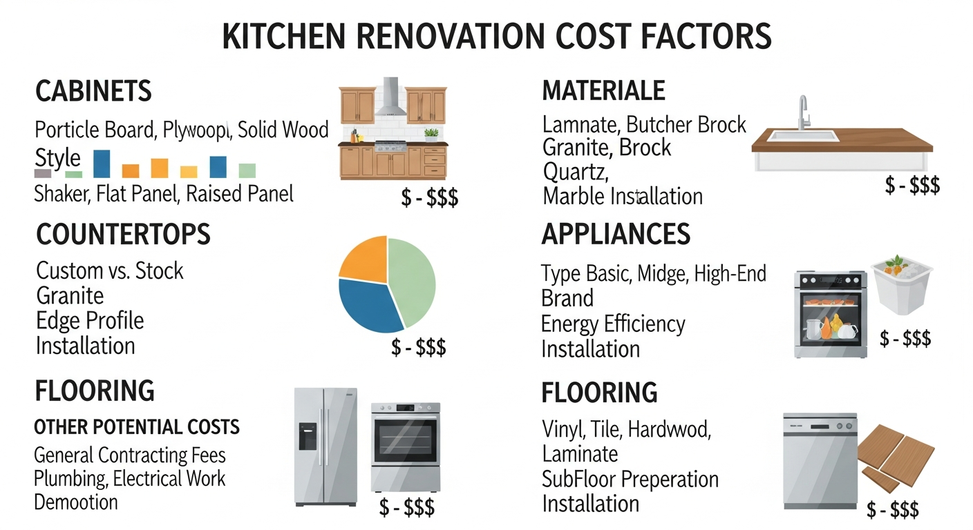 Factors that affect kitchen remodel costs
