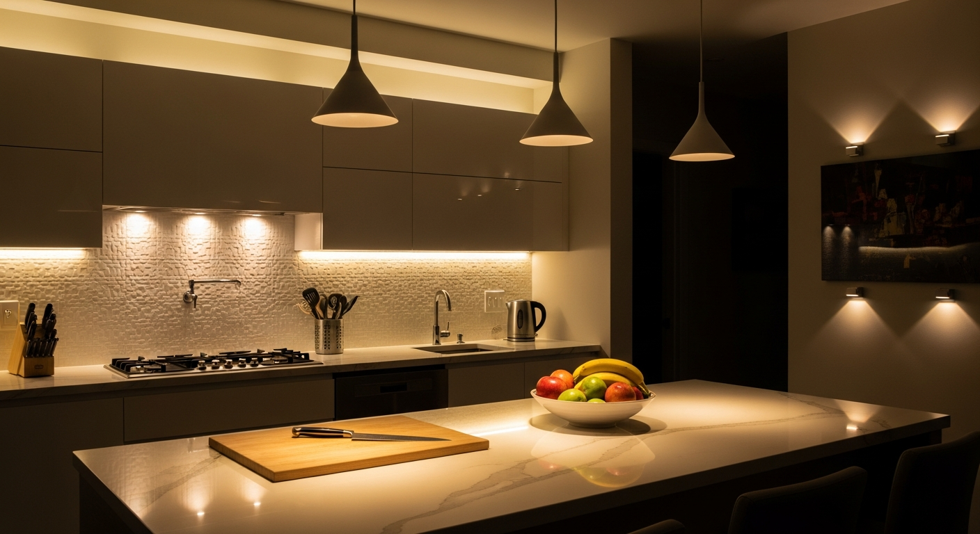 Kitchen Lighting Ideas | Task, Ambient, Accent Guide | HanoDecor
