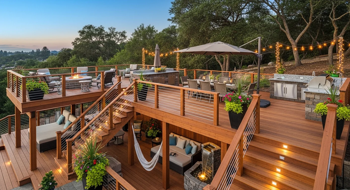 Multi-Level Deck Designs | Maximize Outdoor Space | HanoDecor