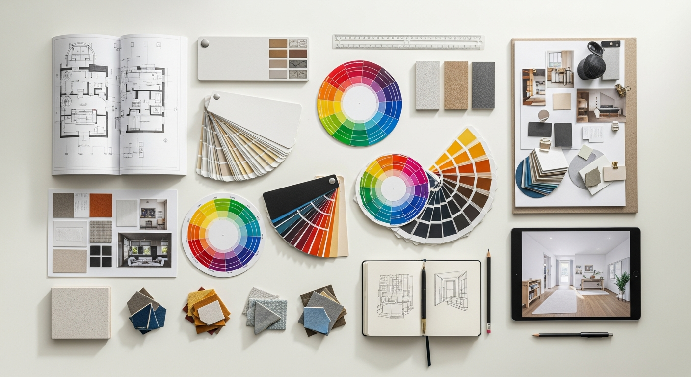 Ten free color palette generator tools displayed on screen with colorful swatches