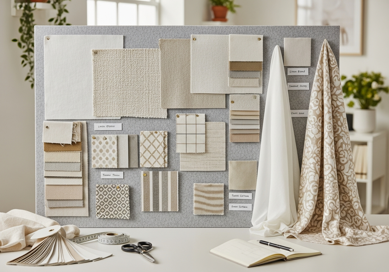 Metal hardware finishes showing brushed brass, matte black, and chrome options