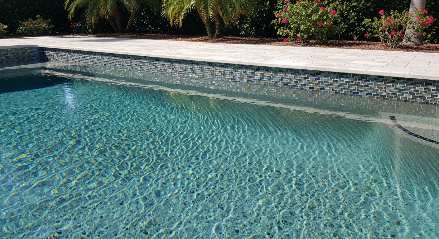 Pool surface refinishing and tile upgrade options