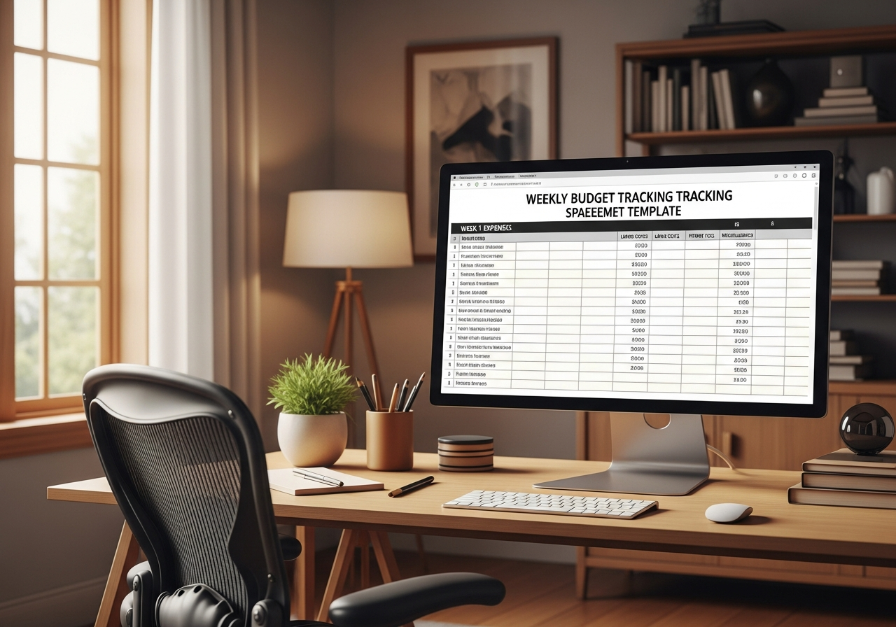 Weekly budget tracking spreadsheet template for home remodel projects